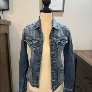 Silver Jeans Medium Wash Cotton Denim Jacket